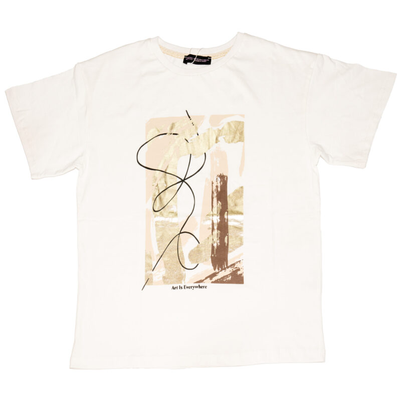 Designed White Tee Shirt