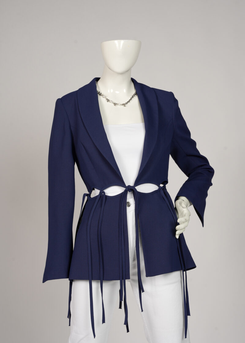 Navy Blue Cut Out Blazer