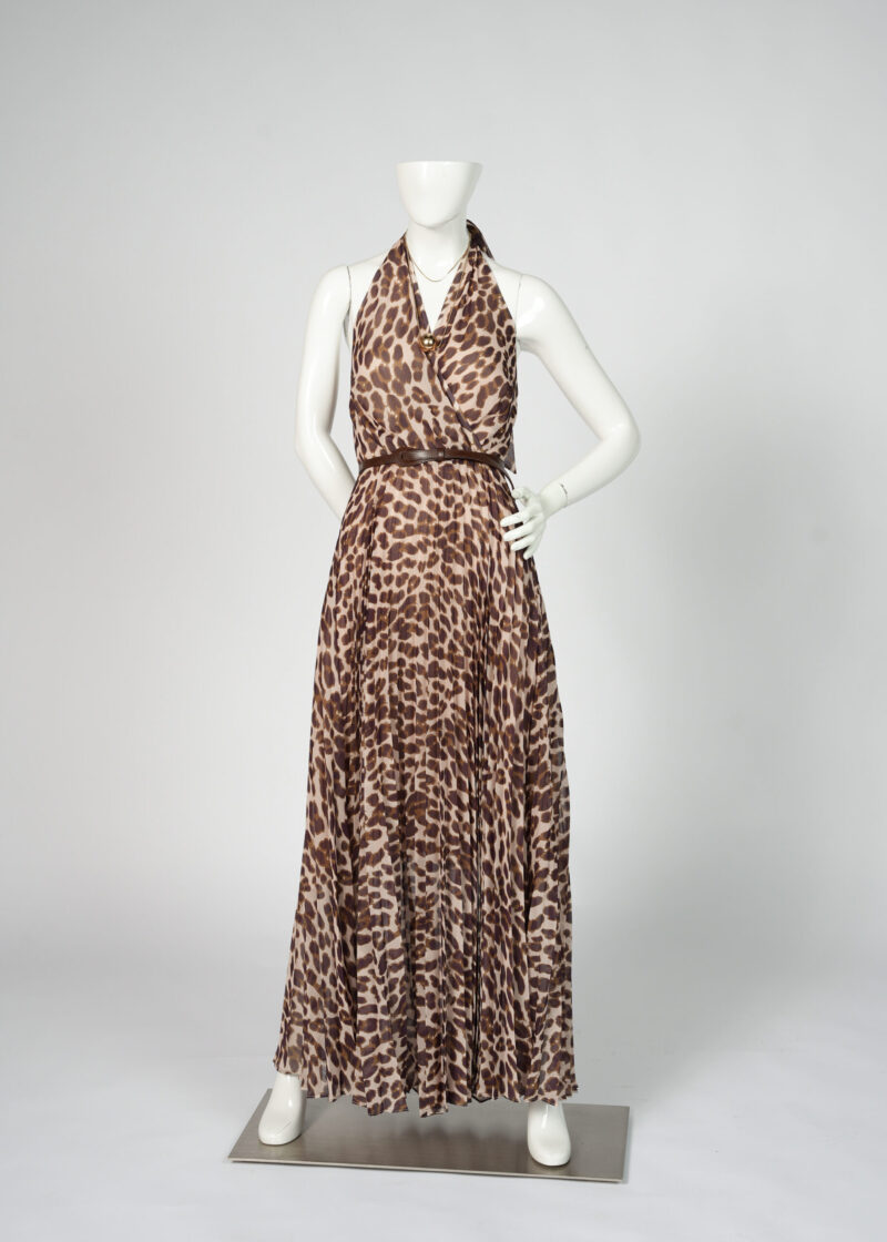 Cheetah Print Halter Dresss