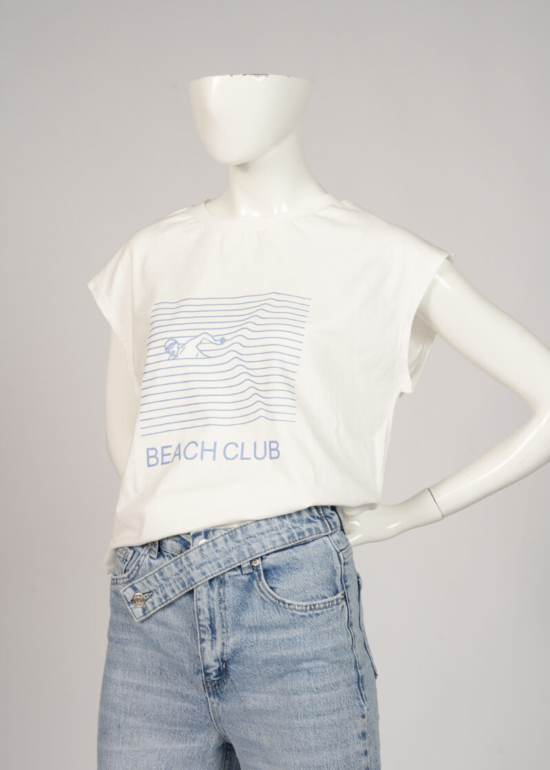 White Beach Tee