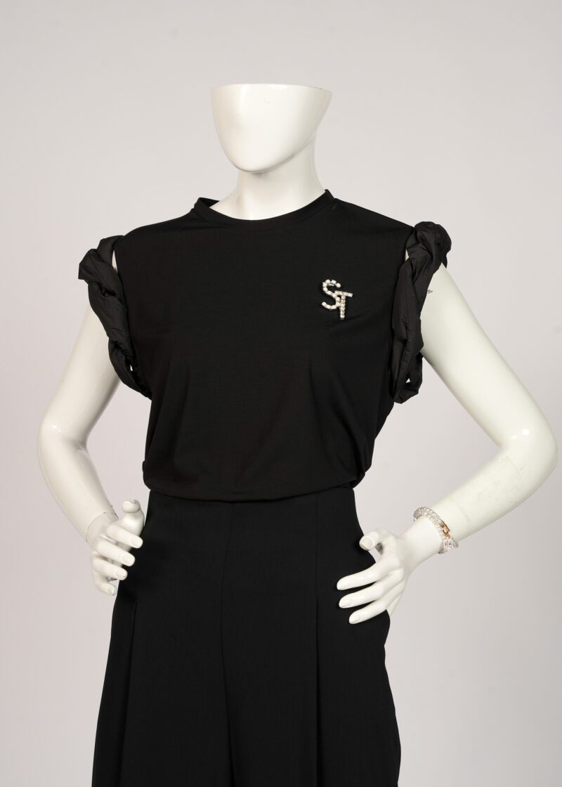 Black ST Pendent Blouse