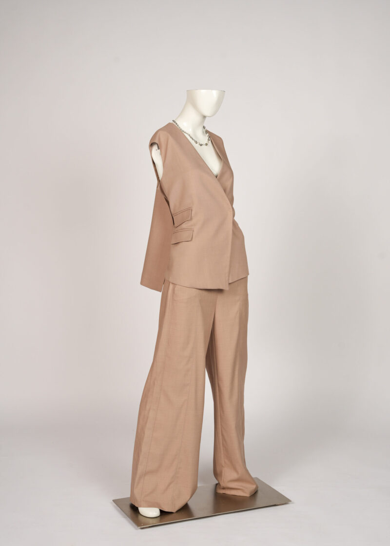 Tan Short Sleeve Blazer