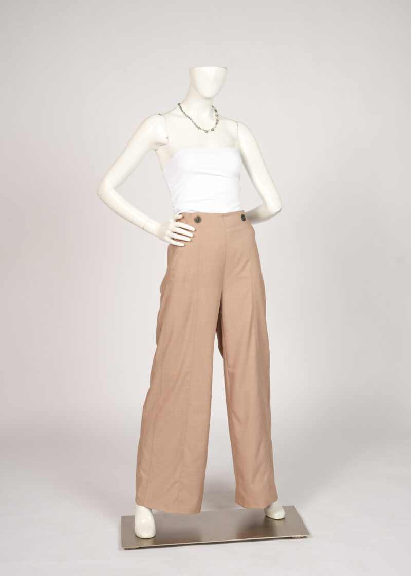 Tan Wide Dress Pants