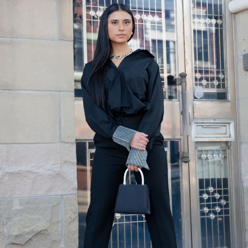 Diamond Cuff Blouse