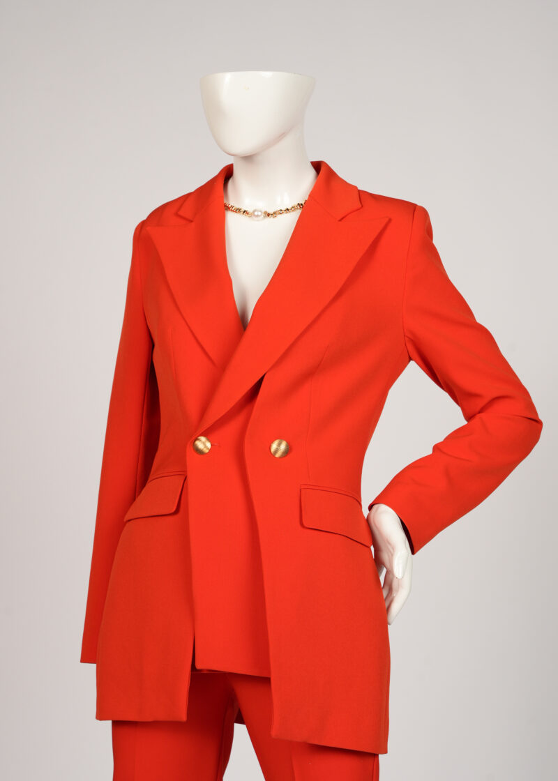 Orange Blazer Suit