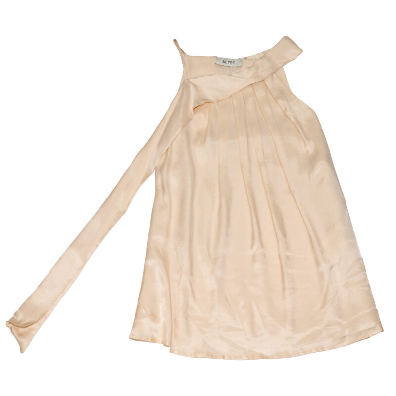 Cream Sleeveless Blouse