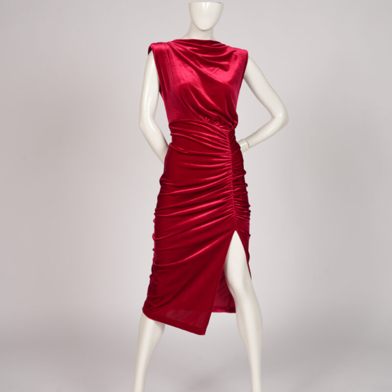 Red Velvet Dress