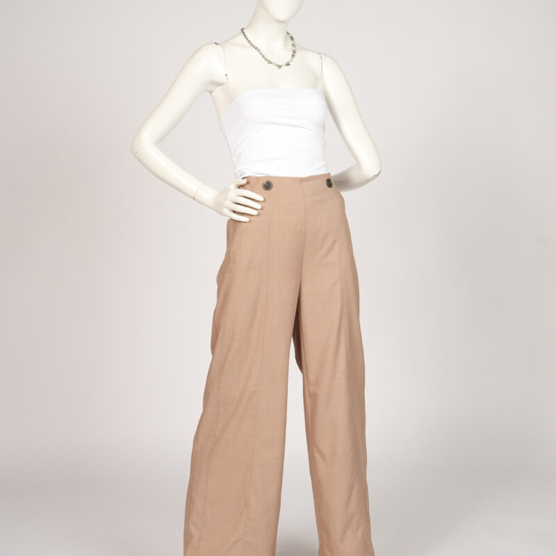 Tan Wide Dress Pants