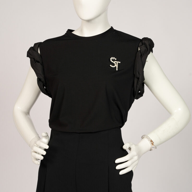 Black ST Pendent Blouse