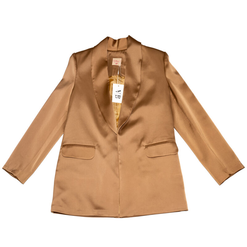 Silk Carmel Blazer
