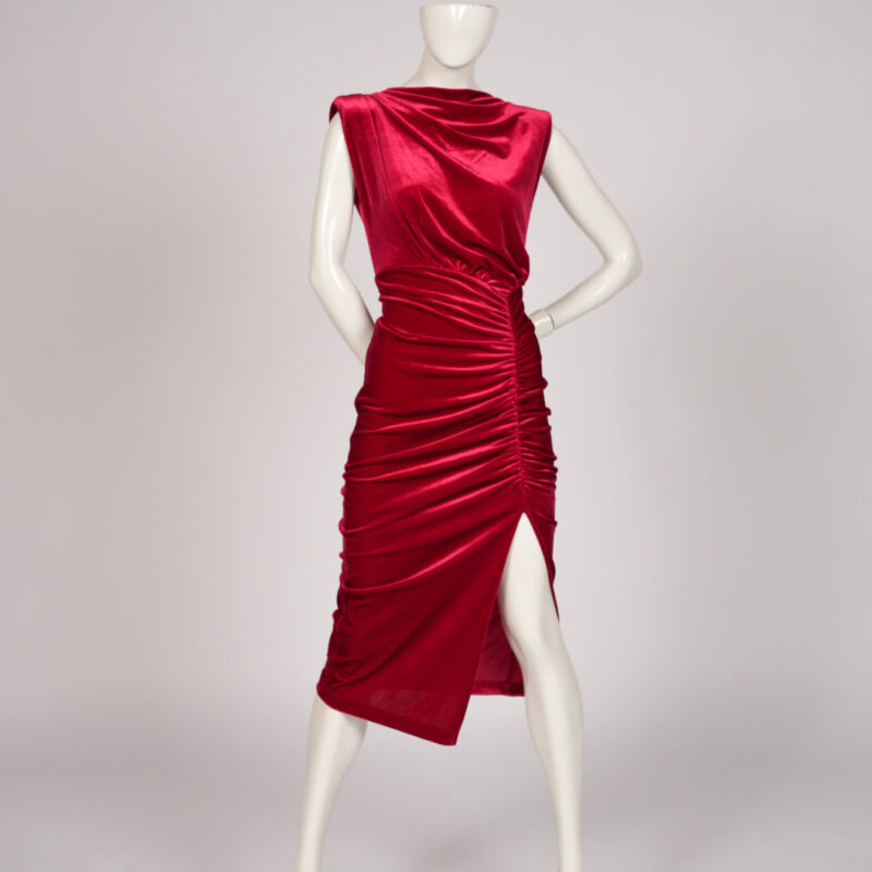Red Velvet Dress