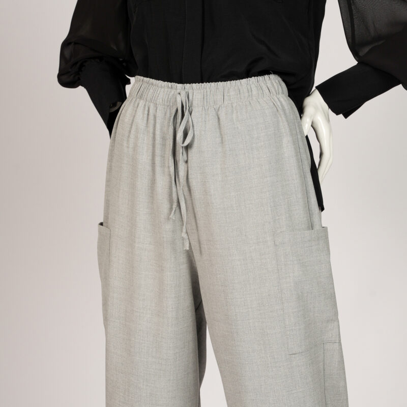 Grey Pants With Side Pockets