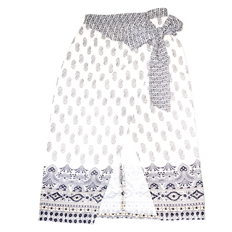 Wrapped Detailed Skirt With Bow