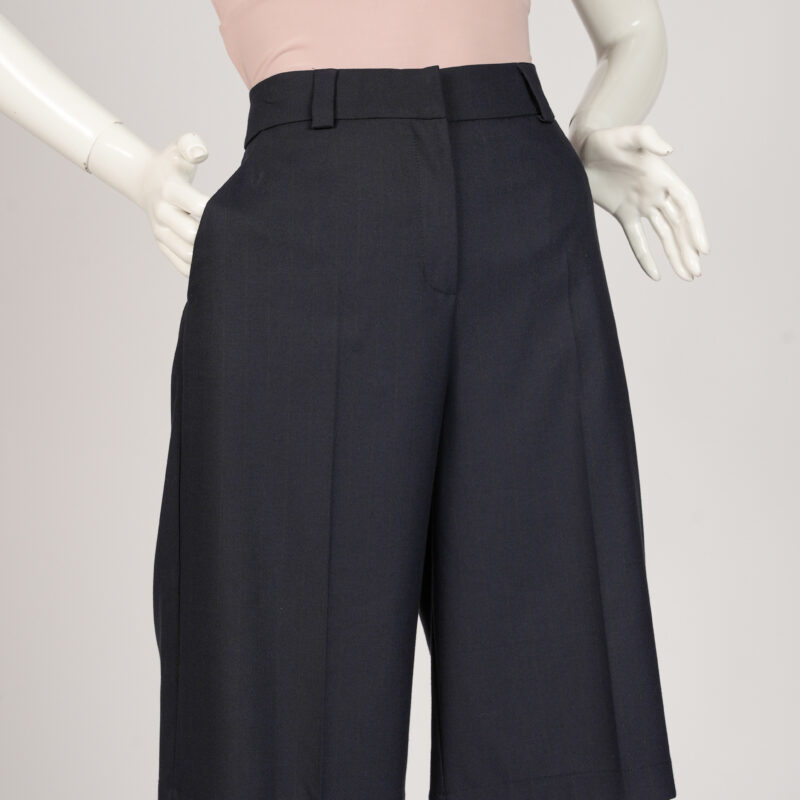 Navy Blue Knee Length Shorts