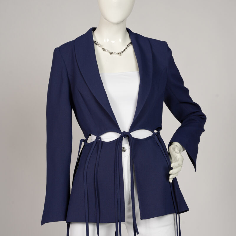Navy Blue Cut Out Blazer
