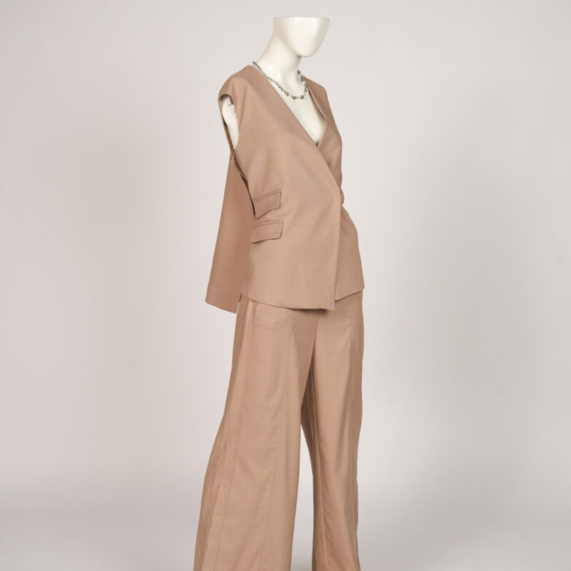 Tan Short Sleeve Blazer