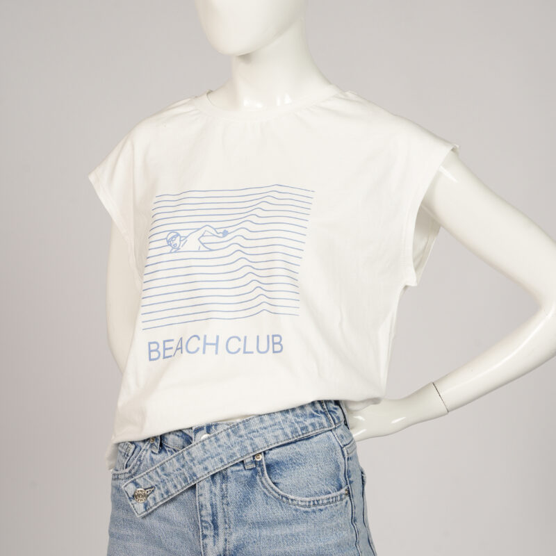 White Beach Tee